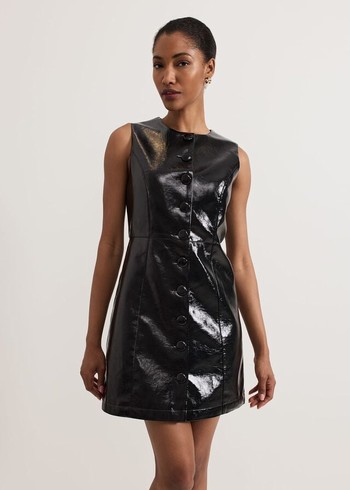 Phase Eight Theodora Pinafore Dress Black Australia | ZQ1427859